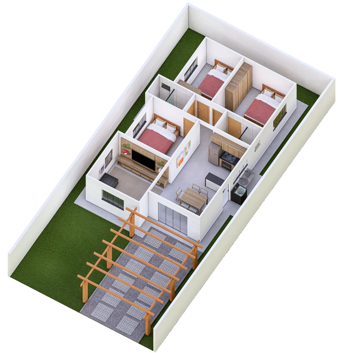 CASA COM 3 QUARTOS R1