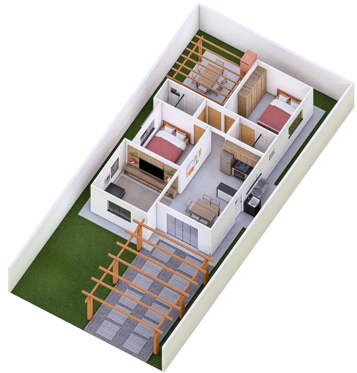 CASA COM ÁREA GOURMET R1